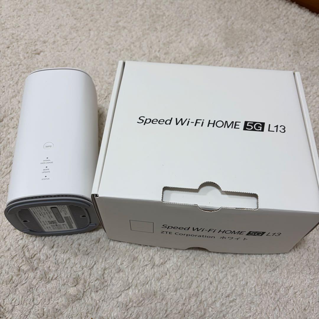 UQ WiMAX Speed Wi-Fi  5G L13 ホームルーター