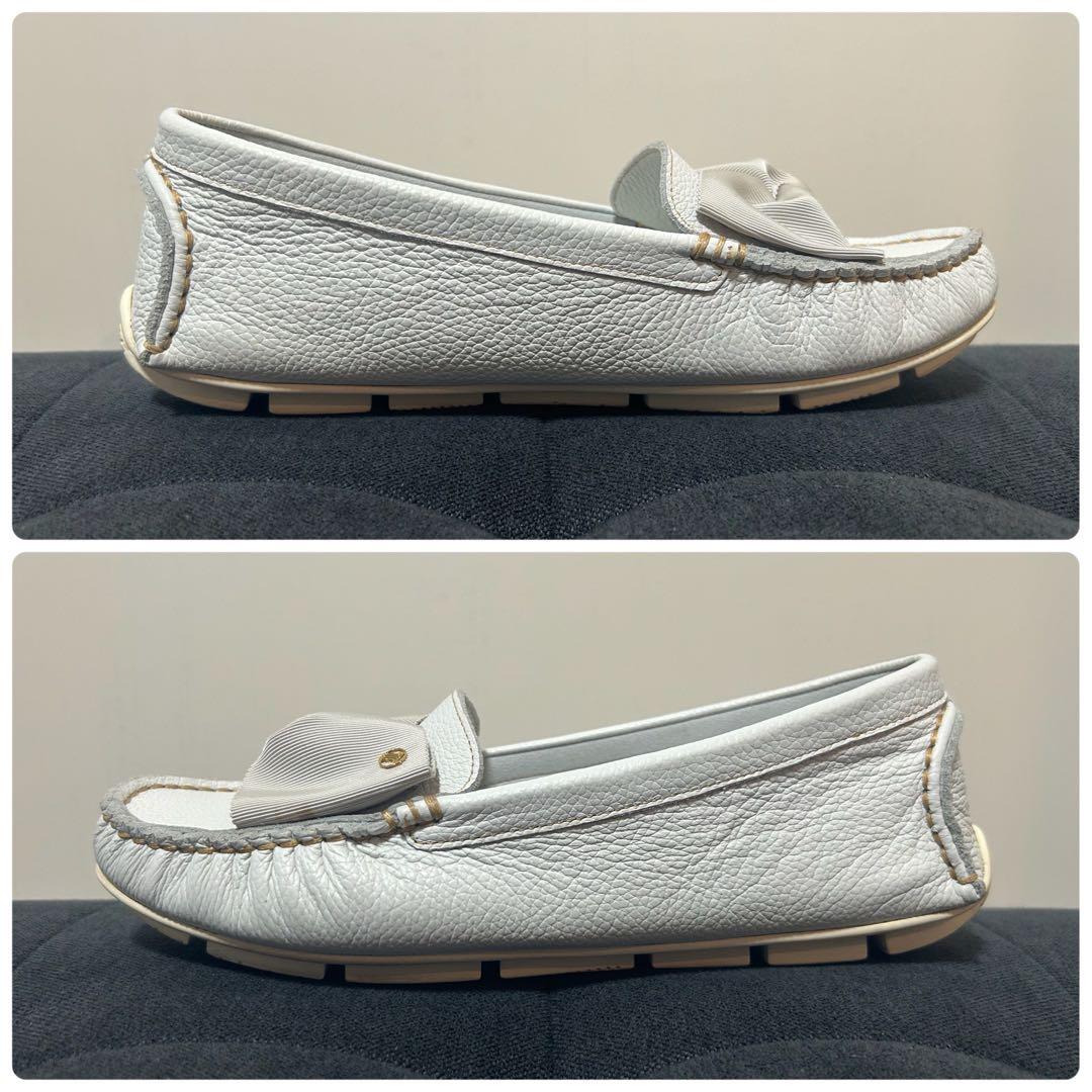 なおっち【美品】LANVIN en Bleu リボン付きモカシン 23cm