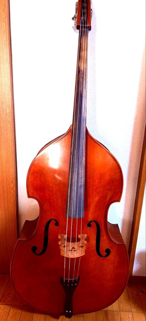 ［至宝・45年物]Chakiウッドベース(コントラバス)京都茶木ビンテージ