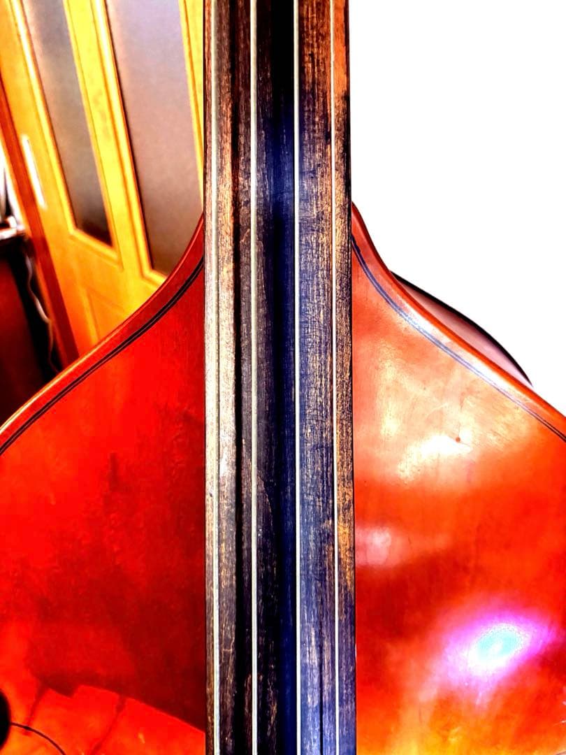 ［至宝・45年物]Chakiウッドベース(コントラバス)京都茶木ビンテージ