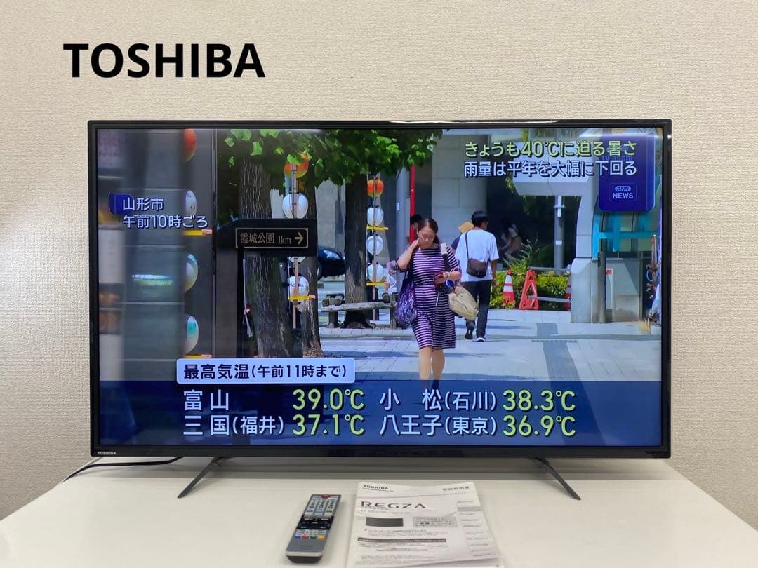 TOSHIBA 東芝 REGZAレグザ 液晶テレビ 49C310X 2018年製