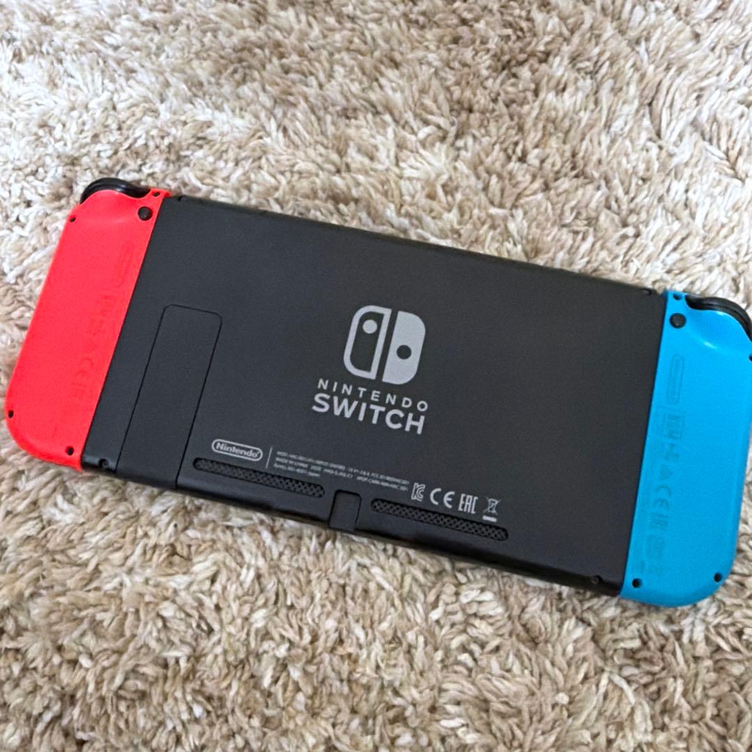 画面保護シール付 Switch 本体 周辺機器有 ケース入