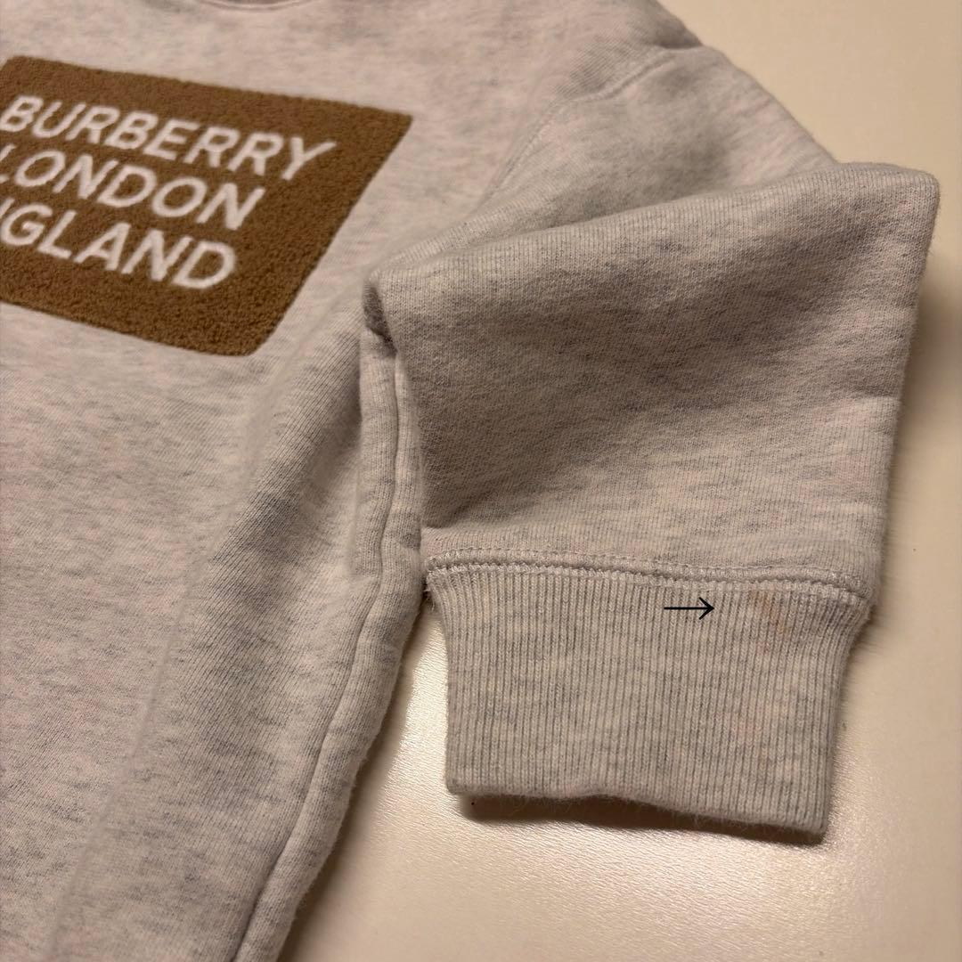 【BURBERR】ロゴ　トレーナーワンピース2歳92