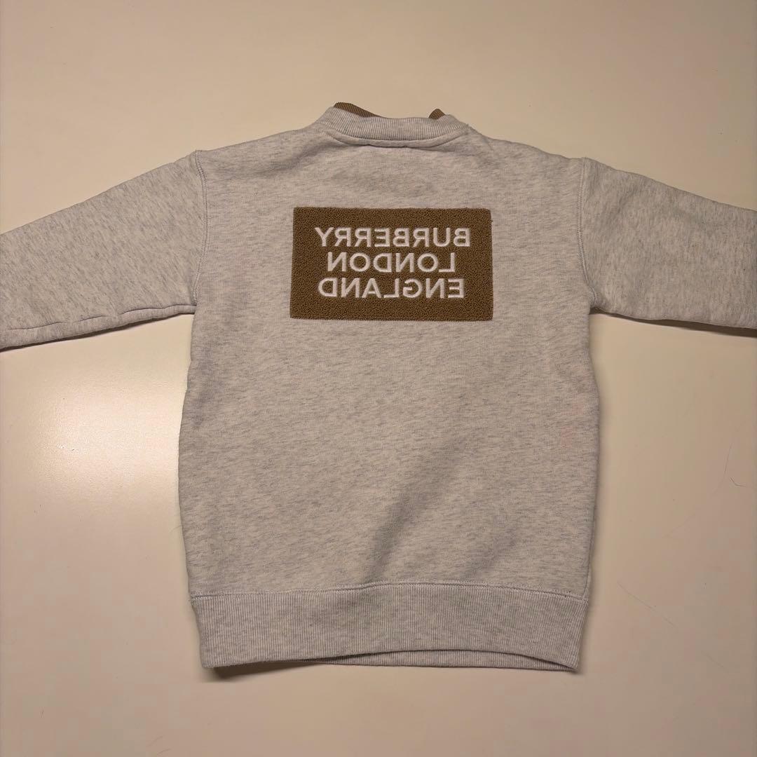 【BURBERR】ロゴ　トレーナーワンピース2歳92