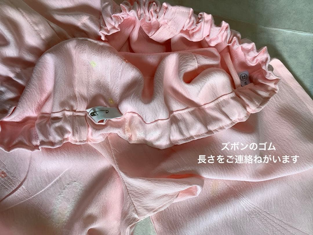 長襦袢反物から仕立てたシルクパジャマ　⑫