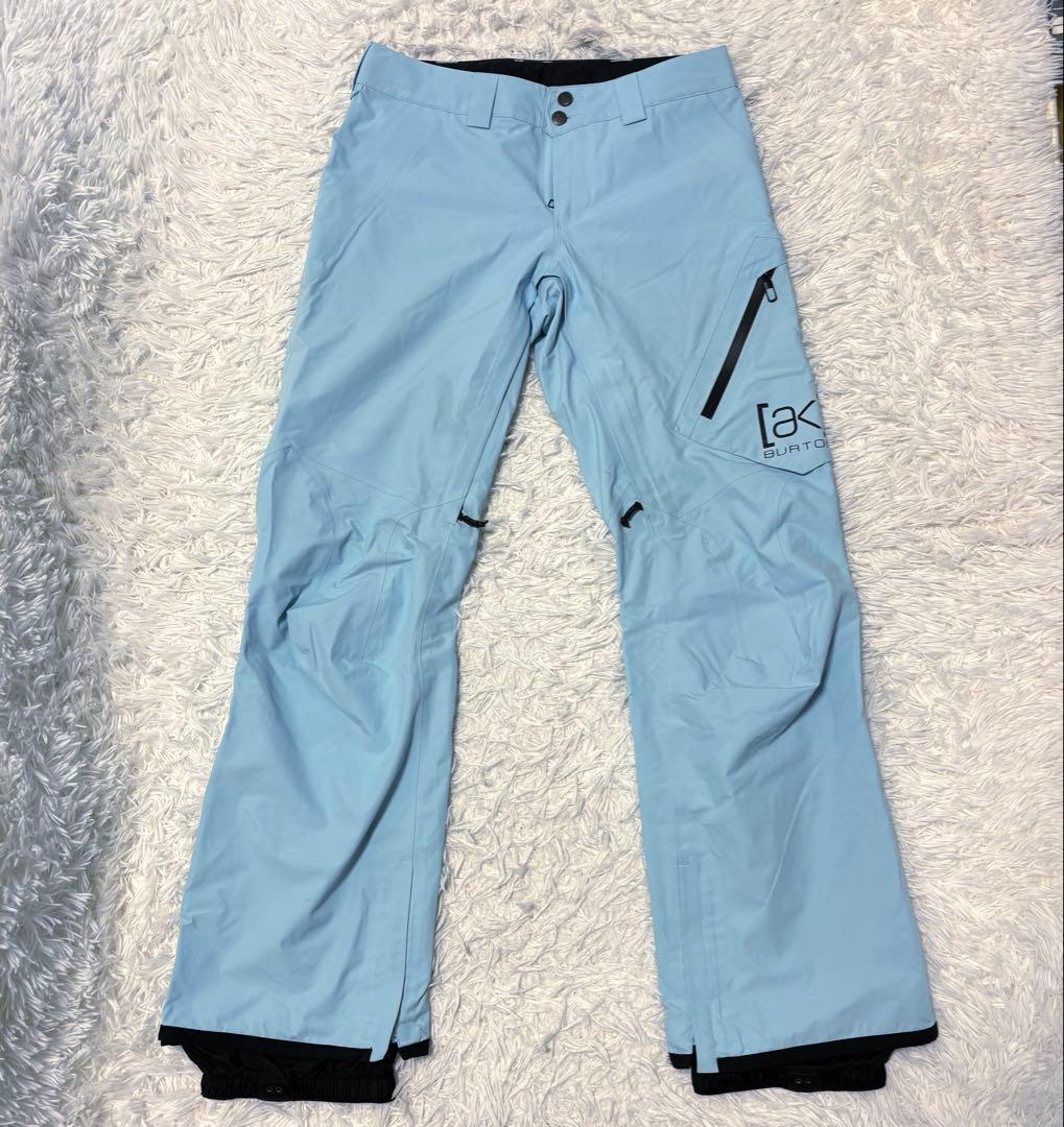 最新作 バートンak サイクリックパンツ パンツ 水色 ゴアテックス スノボ