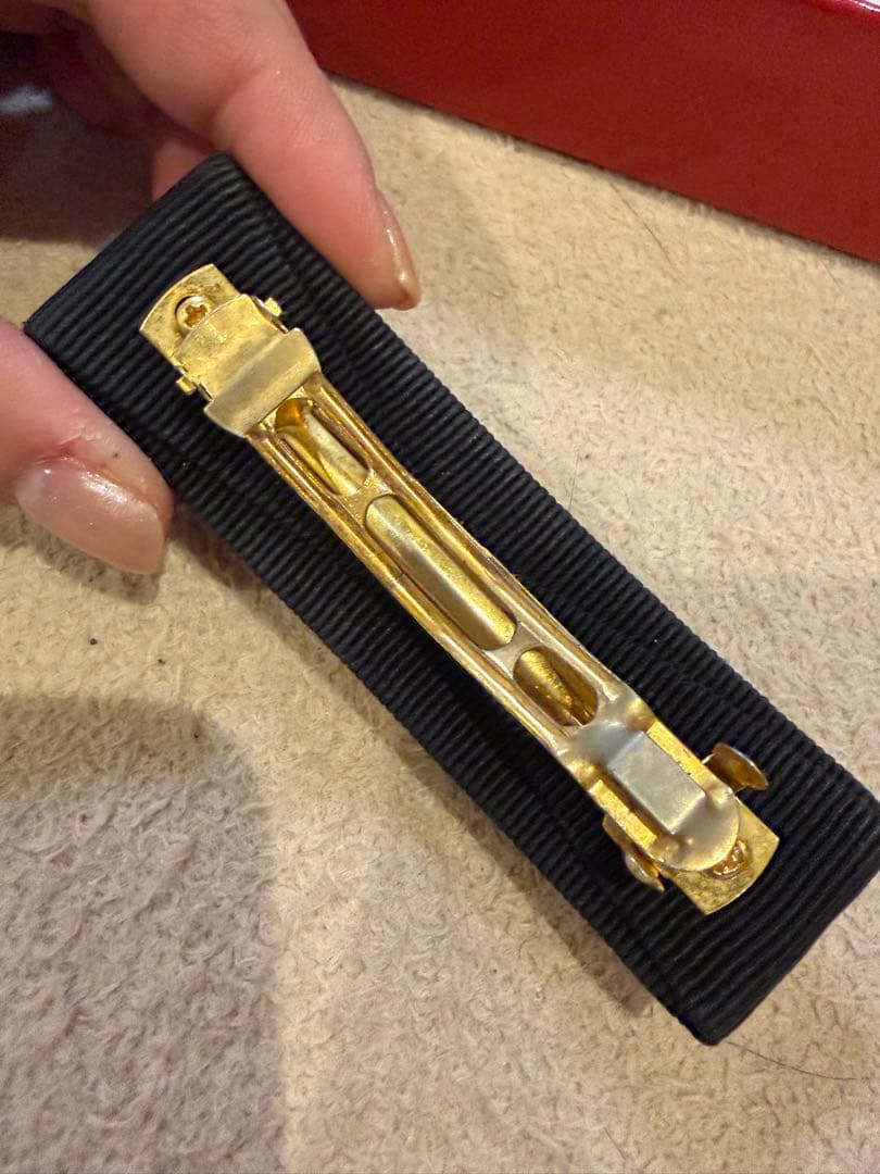 Salvatore Ferragamo ブラックヘアクリップ