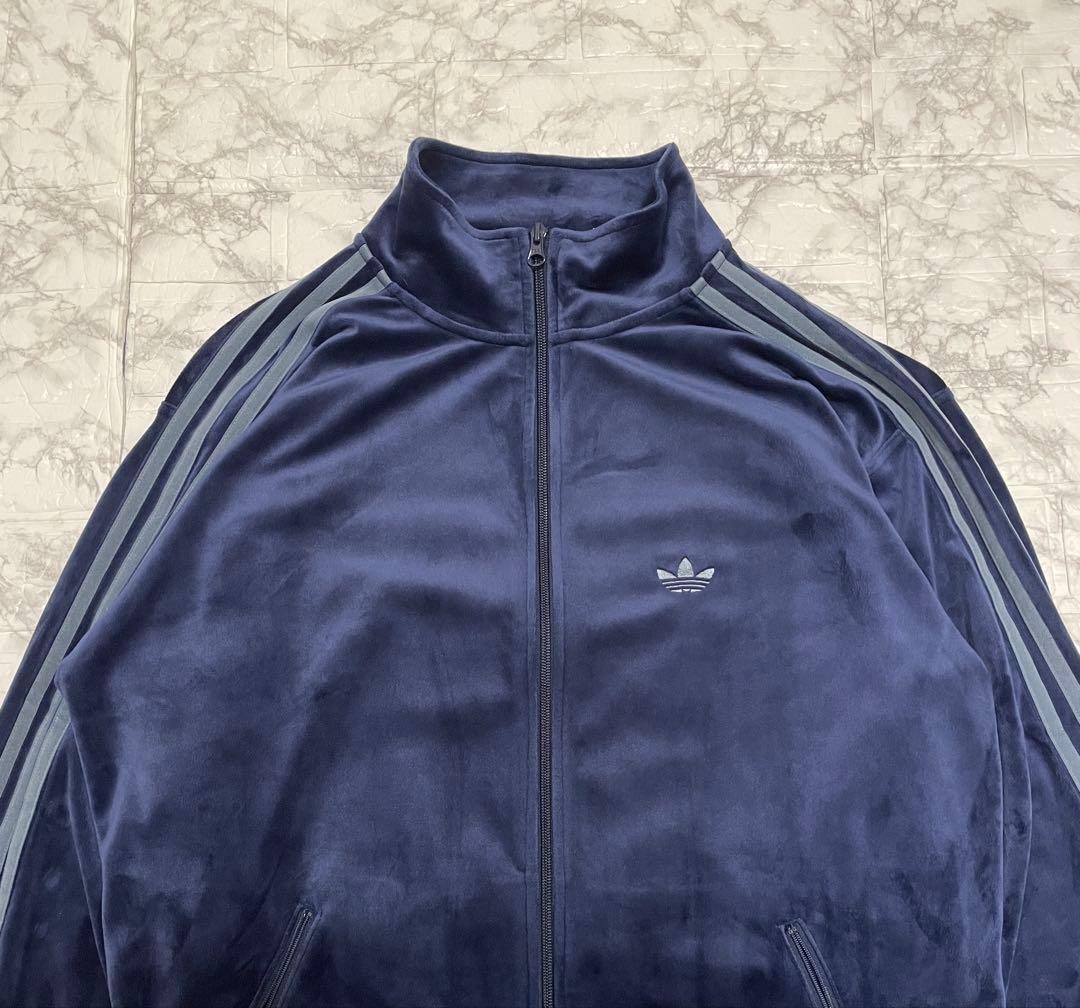 Lサイズ　ベッケンバウアー　ネイビー　トラックジャケット　ベロア