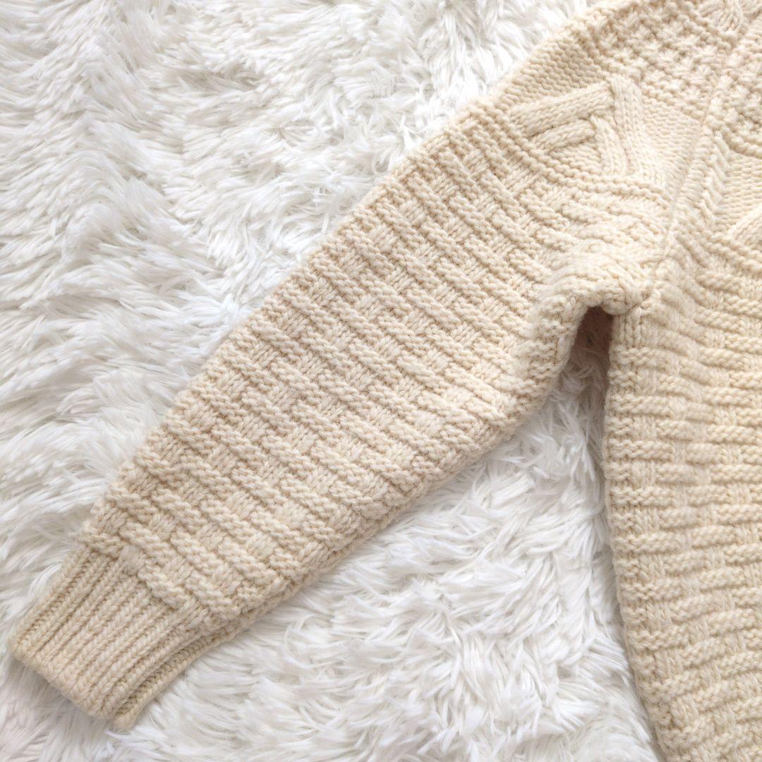 美品✨BATONER バトナー スプレッドアランクルーネックニット ウール M