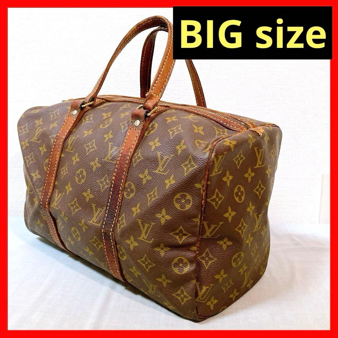 739 ルイヴィトン モノグラム　ハンドバッグボストンバッグ　サックスプール35