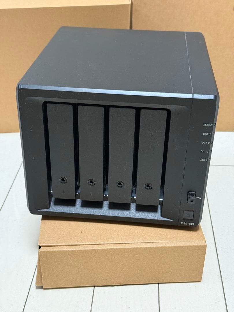 Synology NAS DS918+ RAM 16GB HDDなし