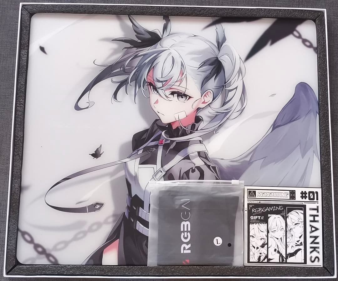 も*様 RGB GAMING AFRA 未央 ガラスマウスパッド