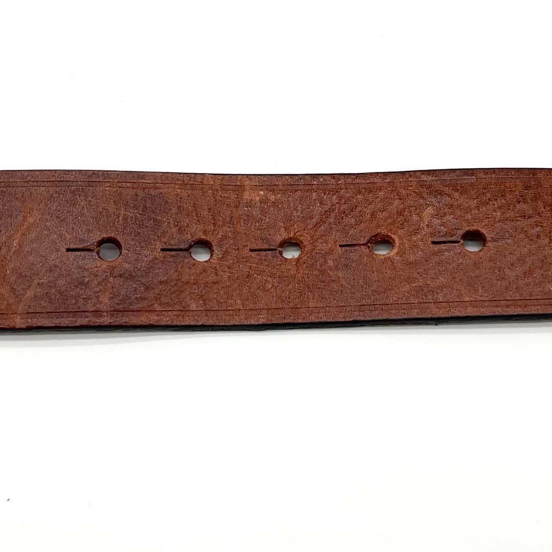 【美品】Dsquared2 Ladyロゴ レザーベルト　ブラウン