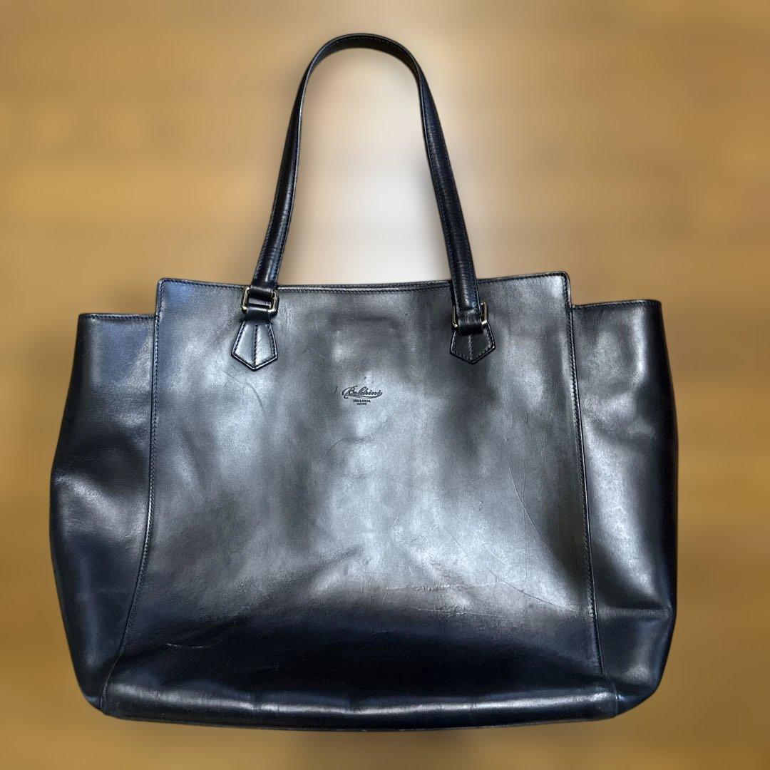 Boldrini Selleria レザー トートバッグ　ブラック