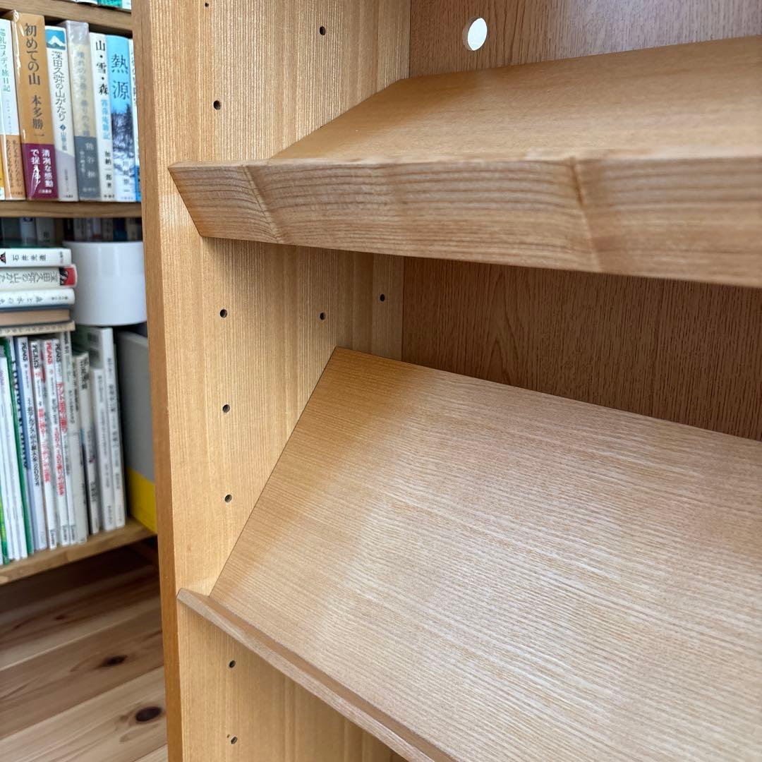 無印良品　本棚　薄型　木製収納　ロータイプ(販売終了品)