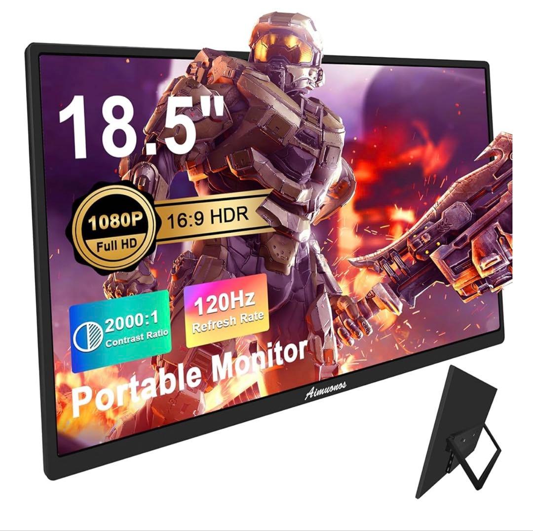 18.5インチ ノートパソコンポータブルモニター、1080P