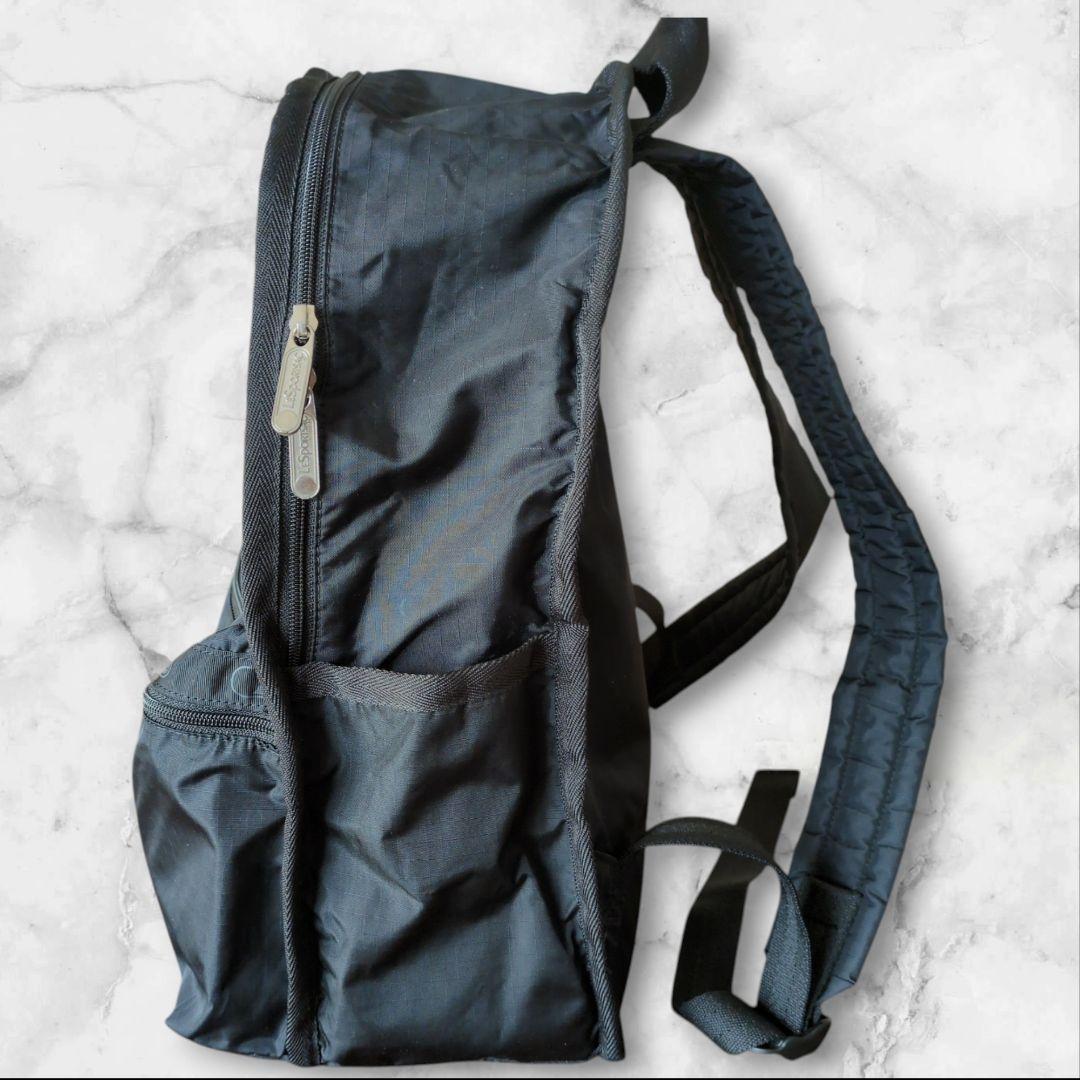 美品✨レスポートサック　リュックサック　バックパック　ナイロン　ブラック