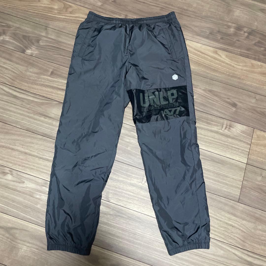 アシックス ウィンドブレーカー 上下セット ダークグレー L