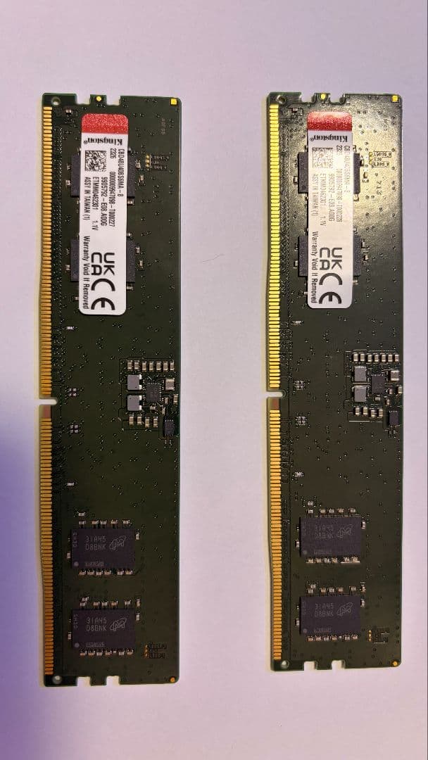 Kingston DDR5-4800 16GB 8GB×2 デスクトップ