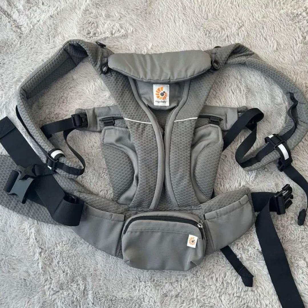 【ほつ♡】【超美品】エルゴベビー オムニブリーズ グラファイトグレー