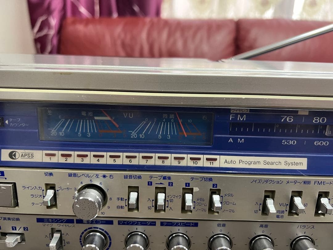 内蔵BT付きシャープ SHARP GF-1000 W大型ラジカセ動作品希少