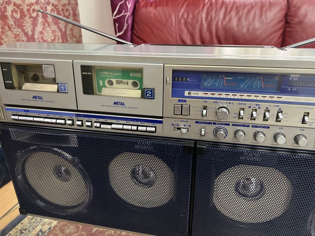 内蔵BT付きシャープ SHARP GF-1000 W大型ラジカセ動作品希少