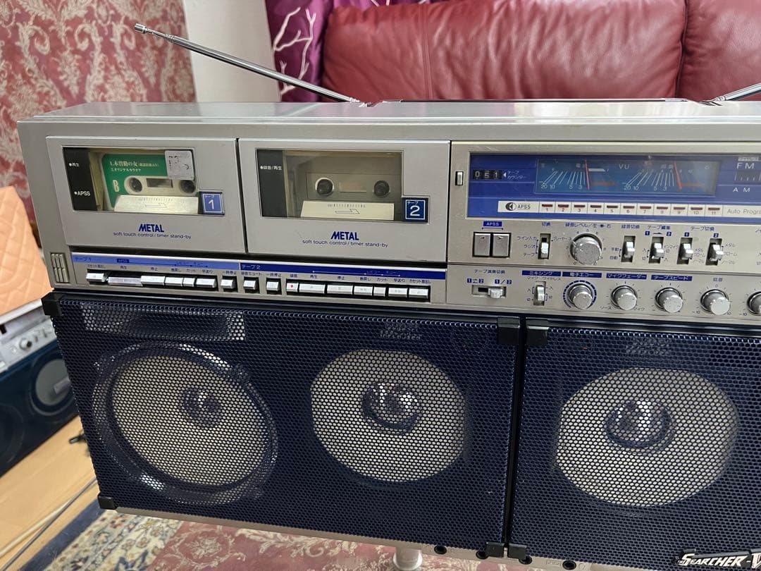 内蔵BT付きシャープ SHARP GF-1000 W大型ラジカセ動作品希少