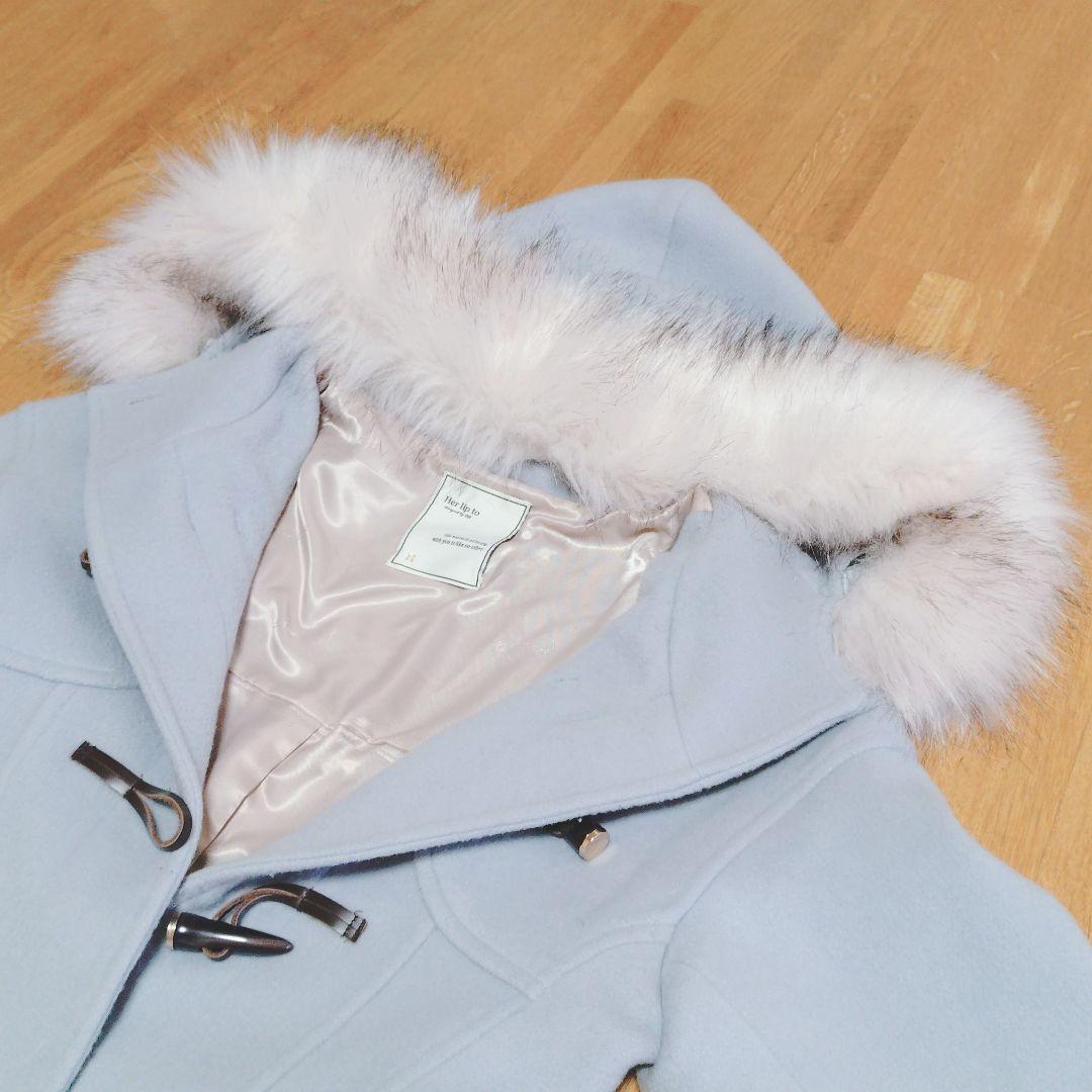 極美品✨Herlipto Faux Fur Hoodie Duffle Coat