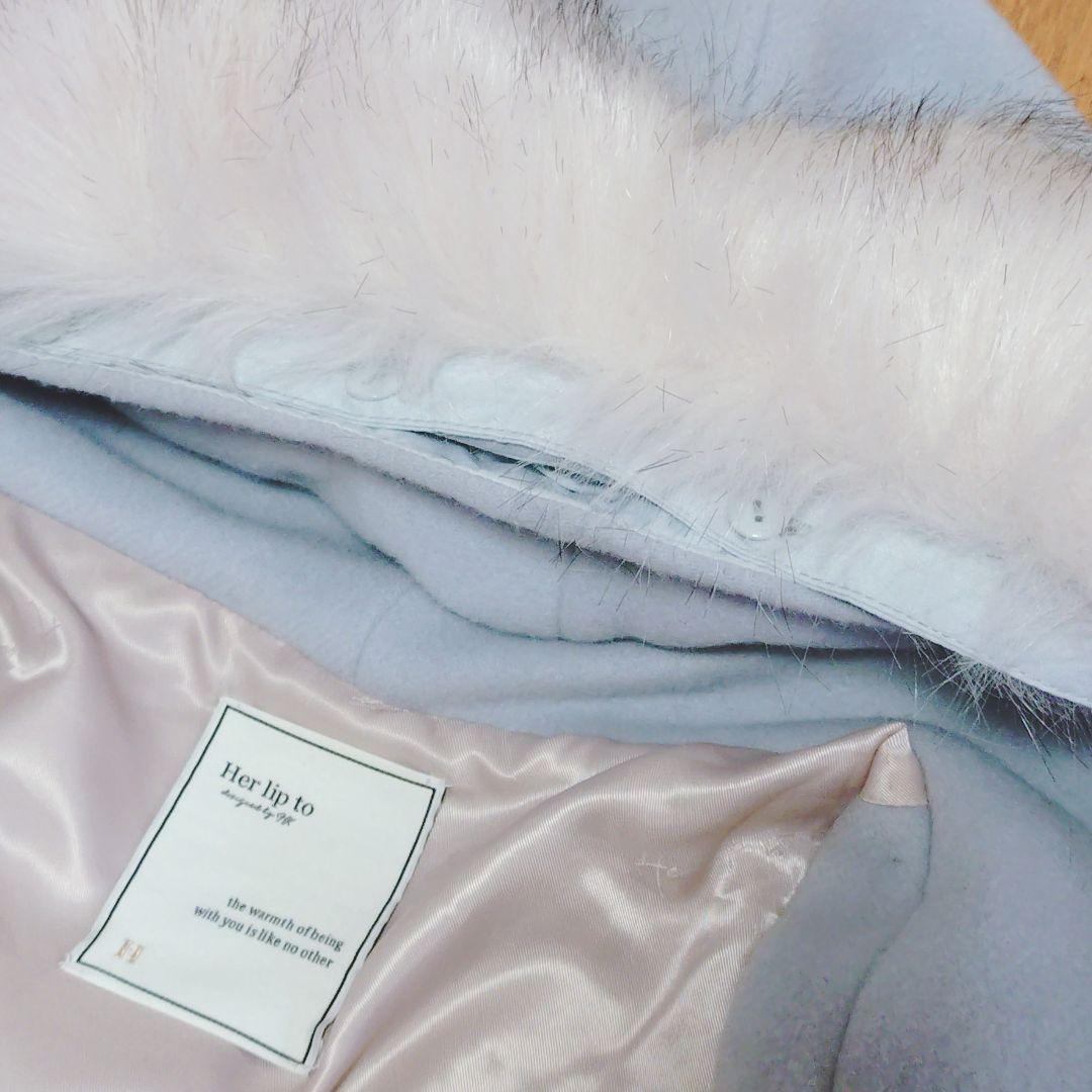 極美品✨Herlipto Faux Fur Hoodie Duffle Coat