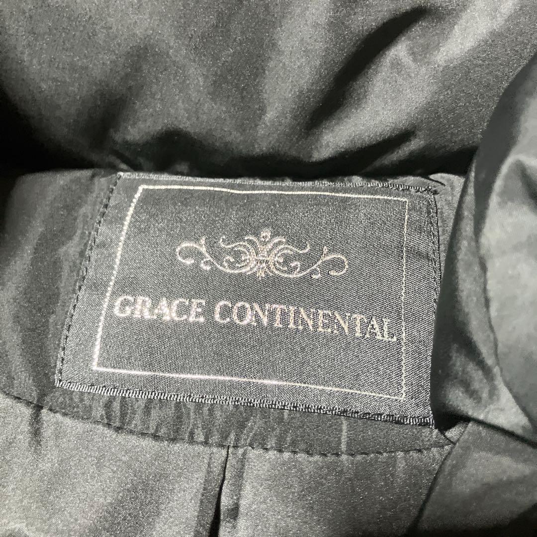 【うさこ】グレースコンチネンタル　ショールカラー　ダウンコート　36