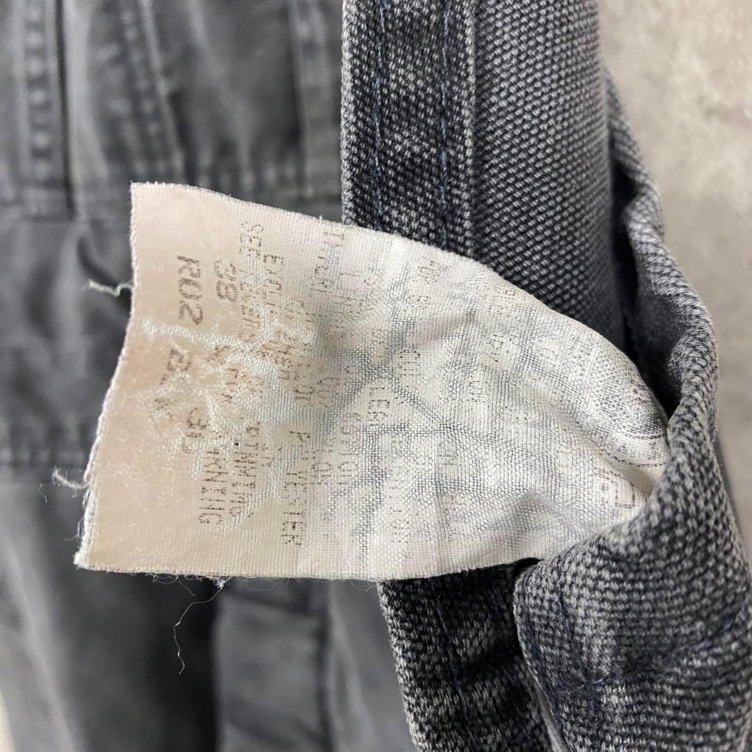 レア USA製90s古着○カーハート オーバーオール ブラック W38×L30