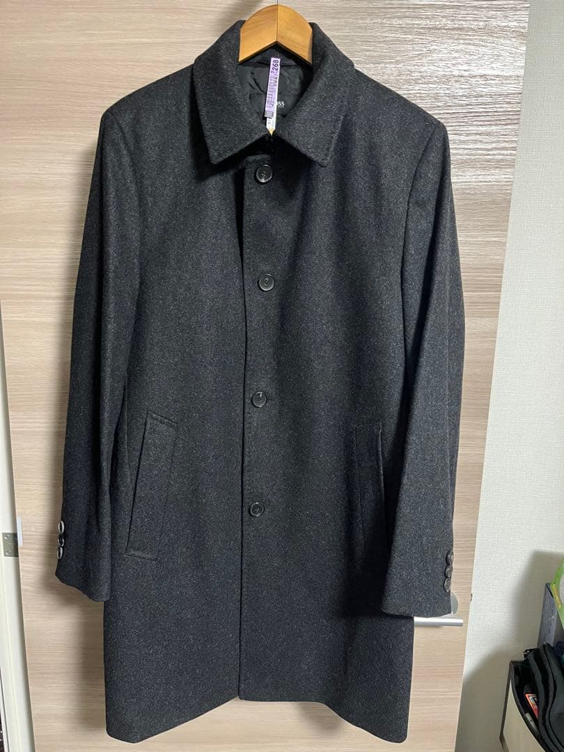 BOSS チェスターコート ダークグレー サイズ48