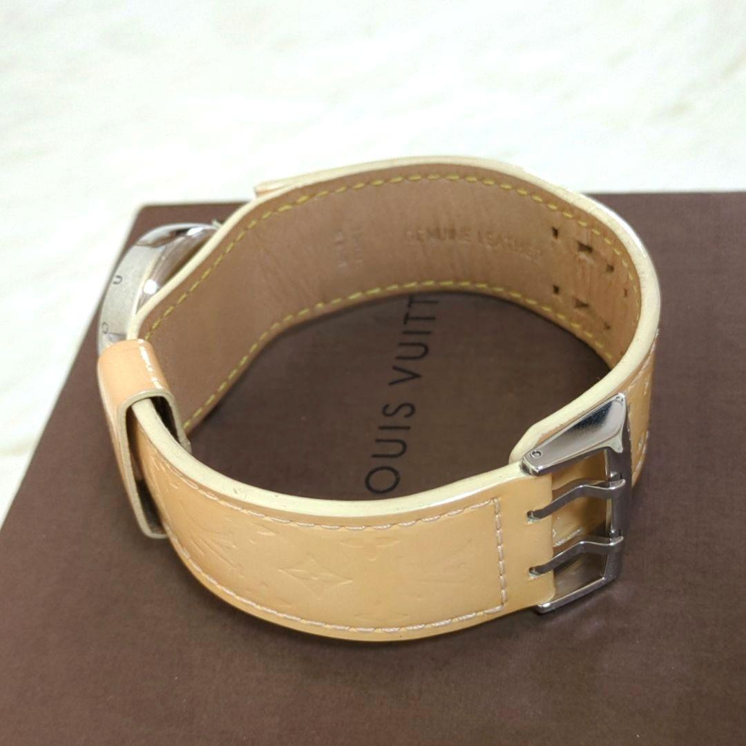 【箱付】LOUISVUITTON タンブール デイト ピンクシェル ダイヤル