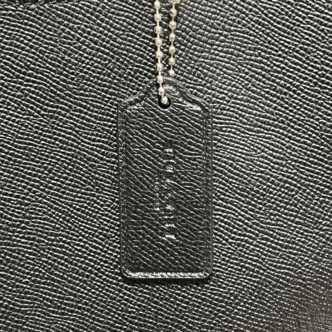 【コーチ】美品 2way ビジネストート メタルロゴ サフィアーノ 84630