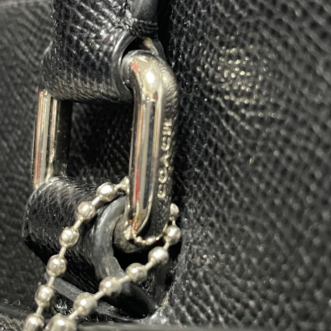 【コーチ】美品 2way ビジネストート メタルロゴ サフィアーノ 84630