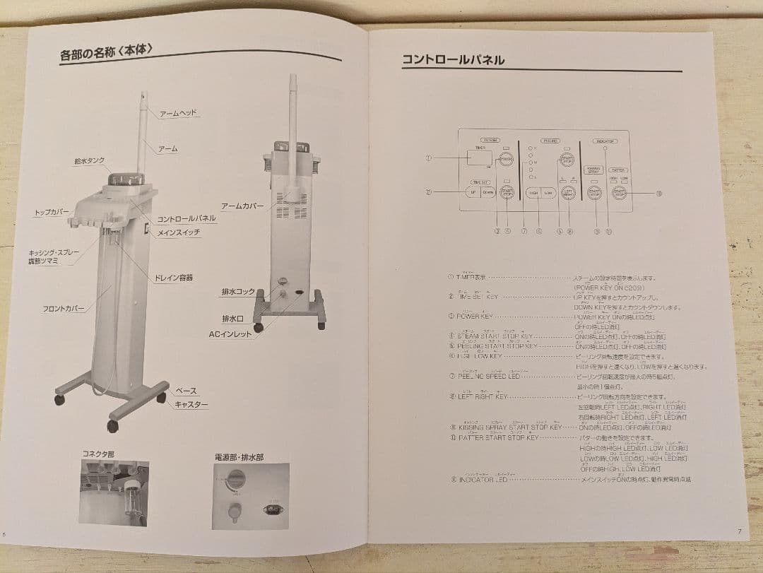 タキガワ PINOCCHIO TG-3700フェイシャルマシン送料込み(取説有)