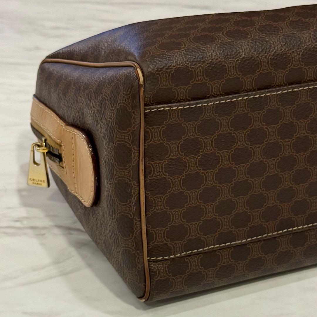 セリーヌ トリオンフ　ミニボストンバッグ マカダム柄 ヴィンテージ