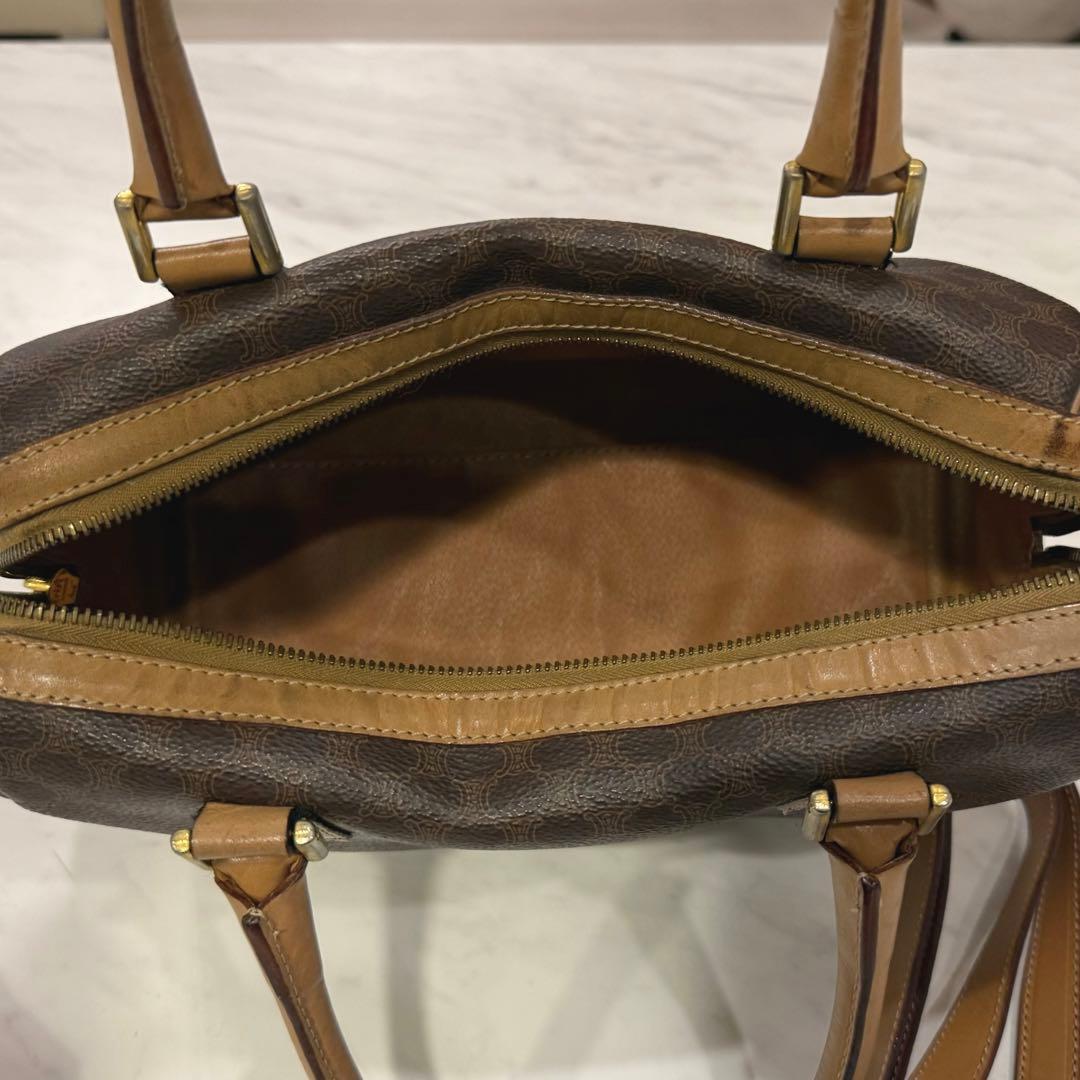 セリーヌ トリオンフ　ミニボストンバッグ マカダム柄 ヴィンテージ