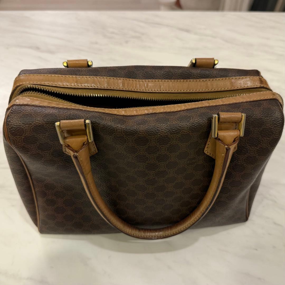 セリーヌ トリオンフ　ミニボストンバッグ マカダム柄 ヴィンテージ