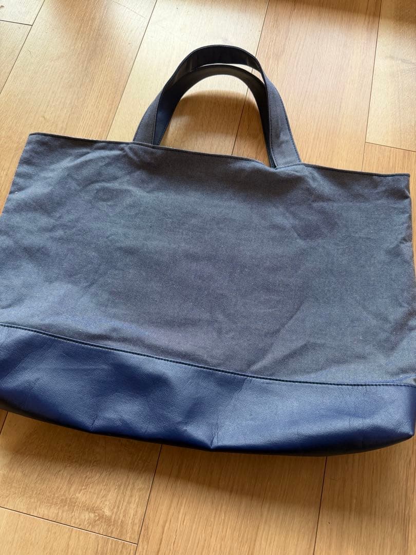 【美品】ファミリア familiar レッスンバッグ 神戸本店限定 デニムバッグ