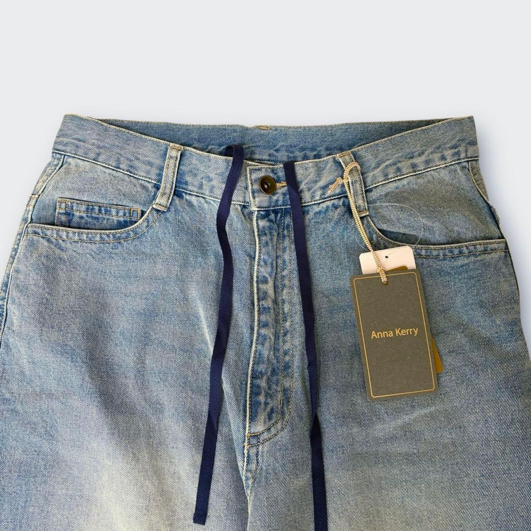 黒新品タグ付AnnaKerry アンナケリー　カーブデニムパンツ　40