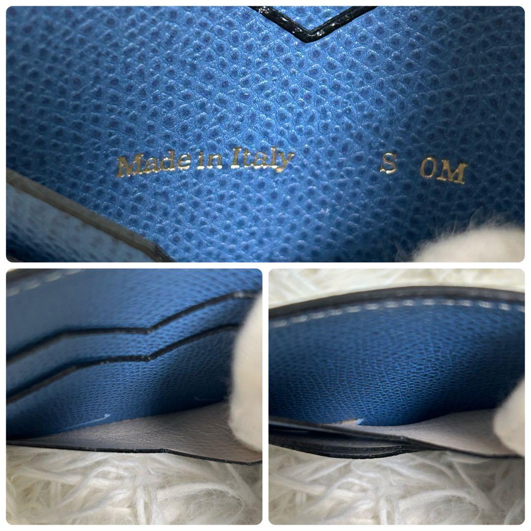 ✨良品✨ヴァレクストラ マネークリップ レザー コバルトブルー