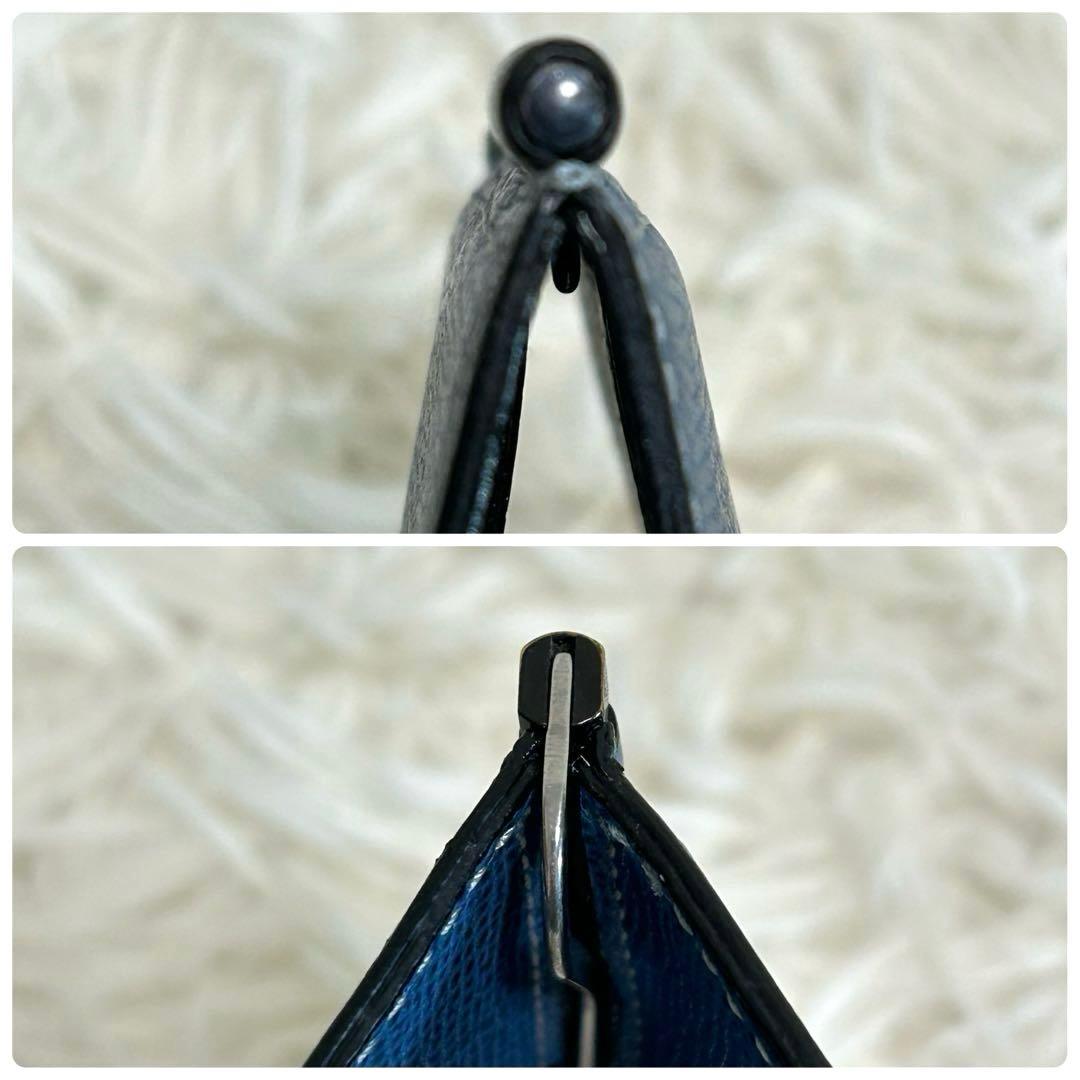 ✨良品✨ヴァレクストラ マネークリップ レザー コバルトブルー