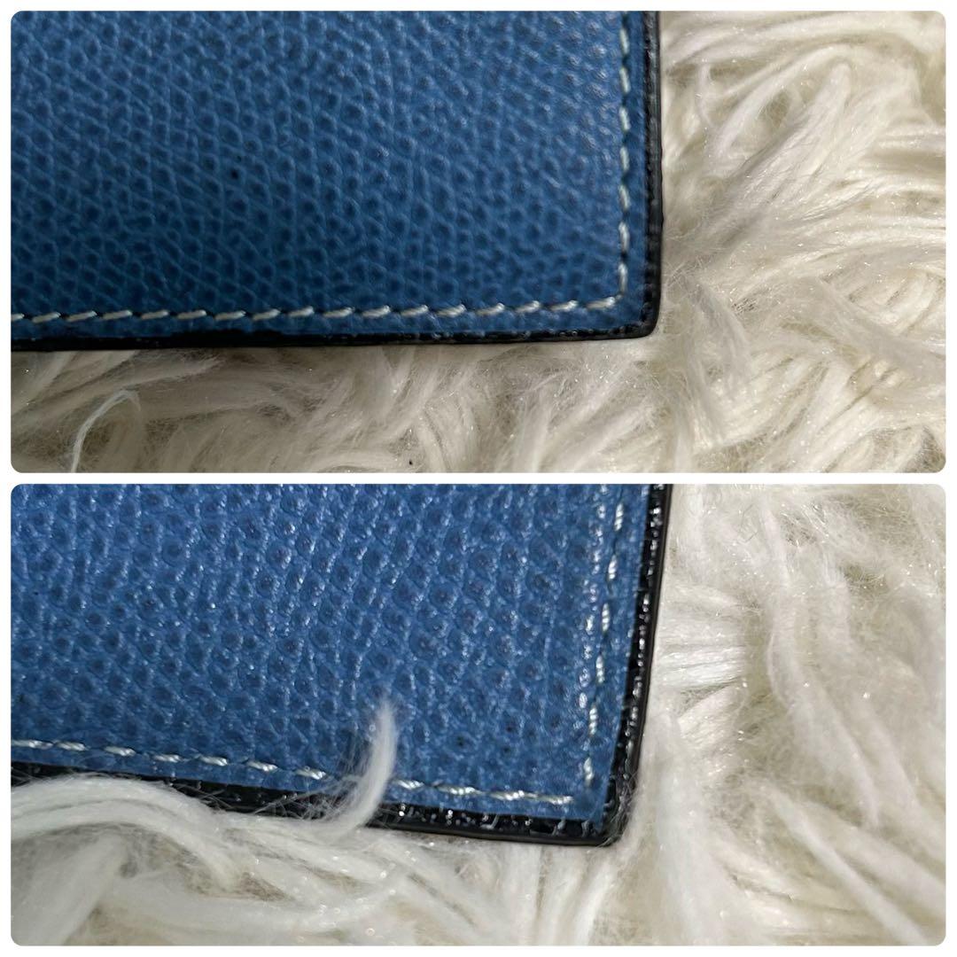 ✨良品✨ヴァレクストラ マネークリップ レザー コバルトブルー