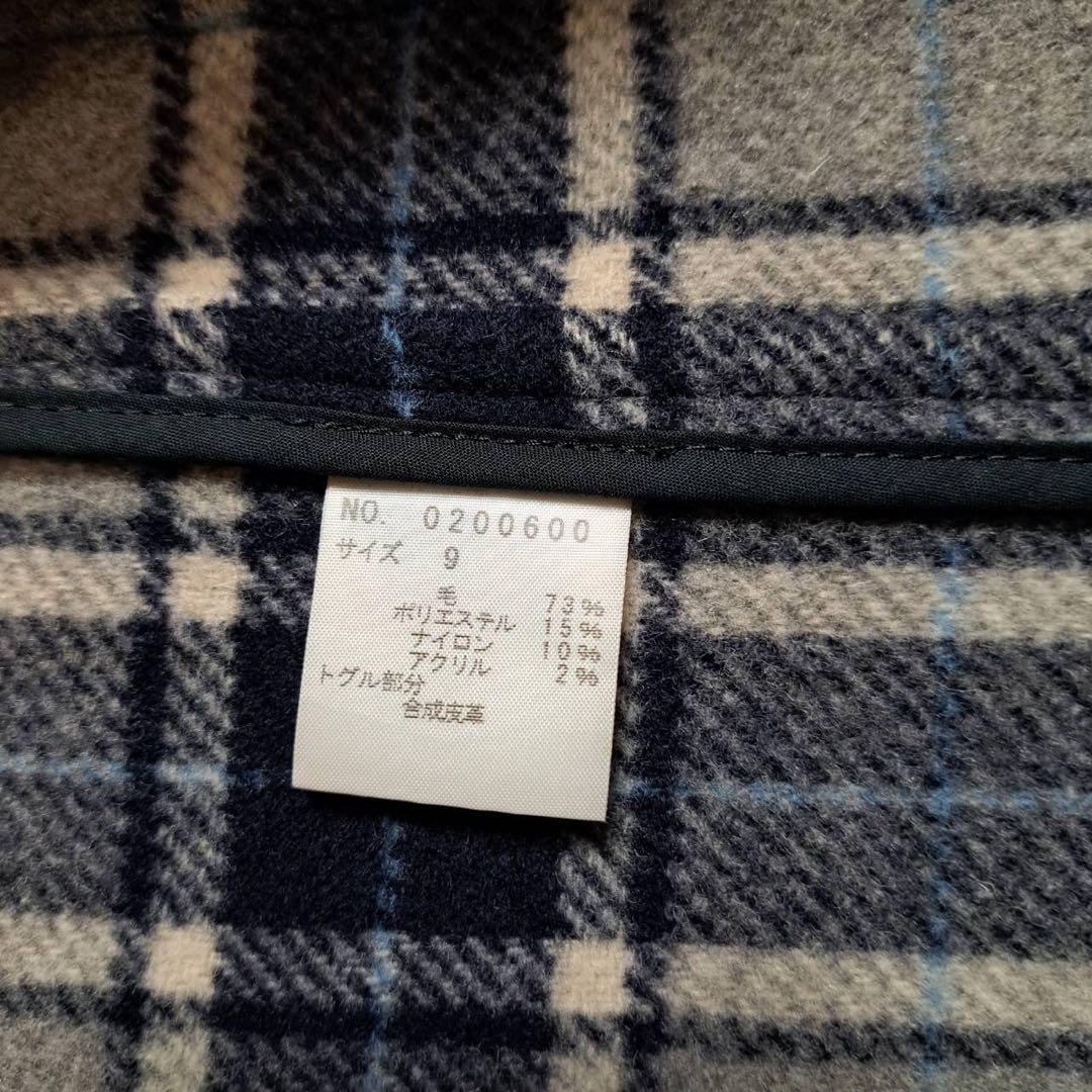 未使用級　イーストボーイ　ダッフルコート　ウール　ブラック