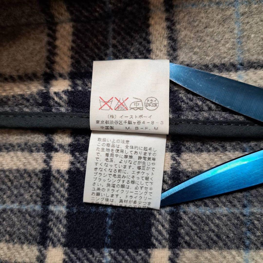 未使用級　イーストボーイ　ダッフルコート　ウール　ブラック