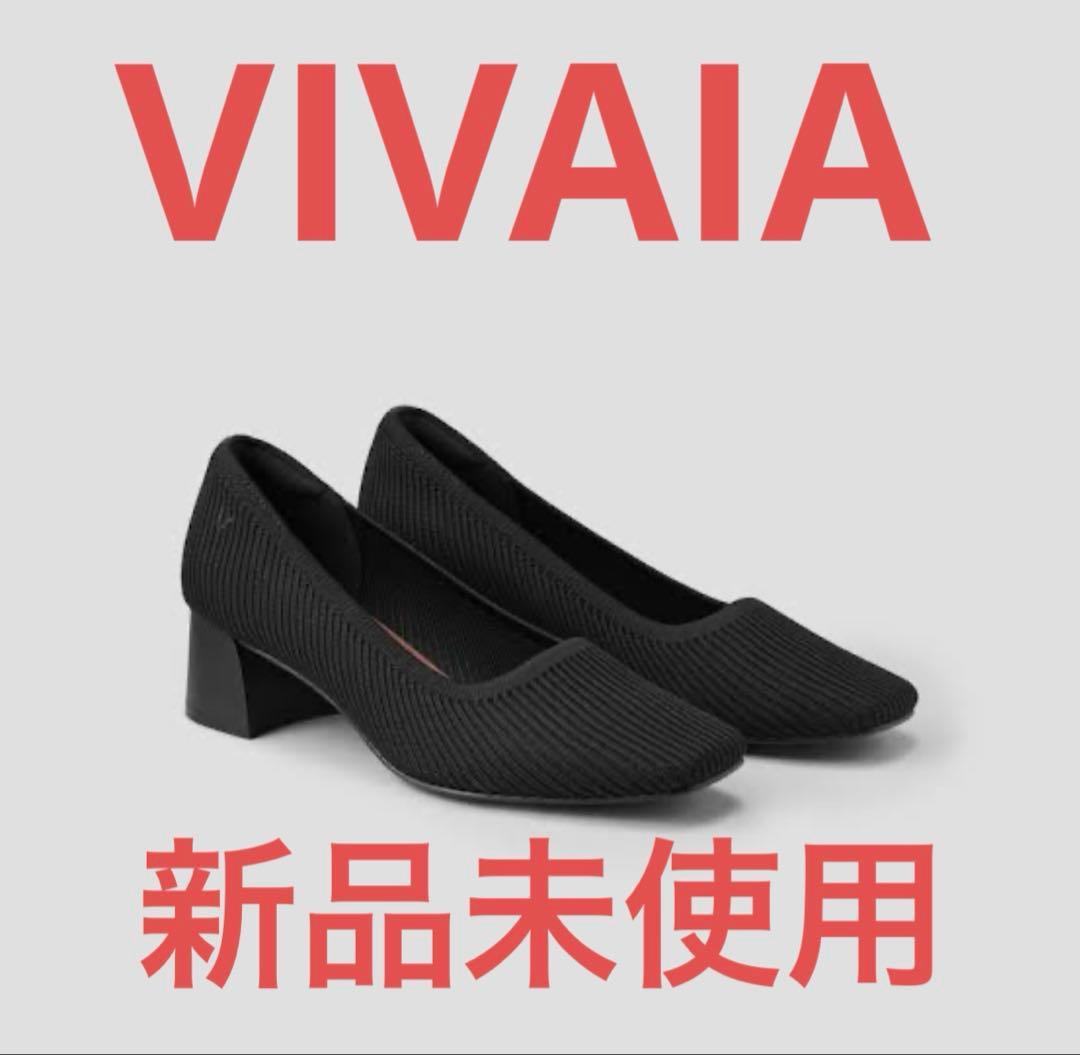 VIVAIA Melody Pro スクエアトゥ チャンキーヒール パンプス 黒