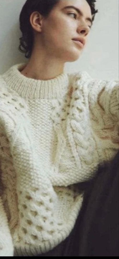 マチャット　machatt ケーブルニットセーター