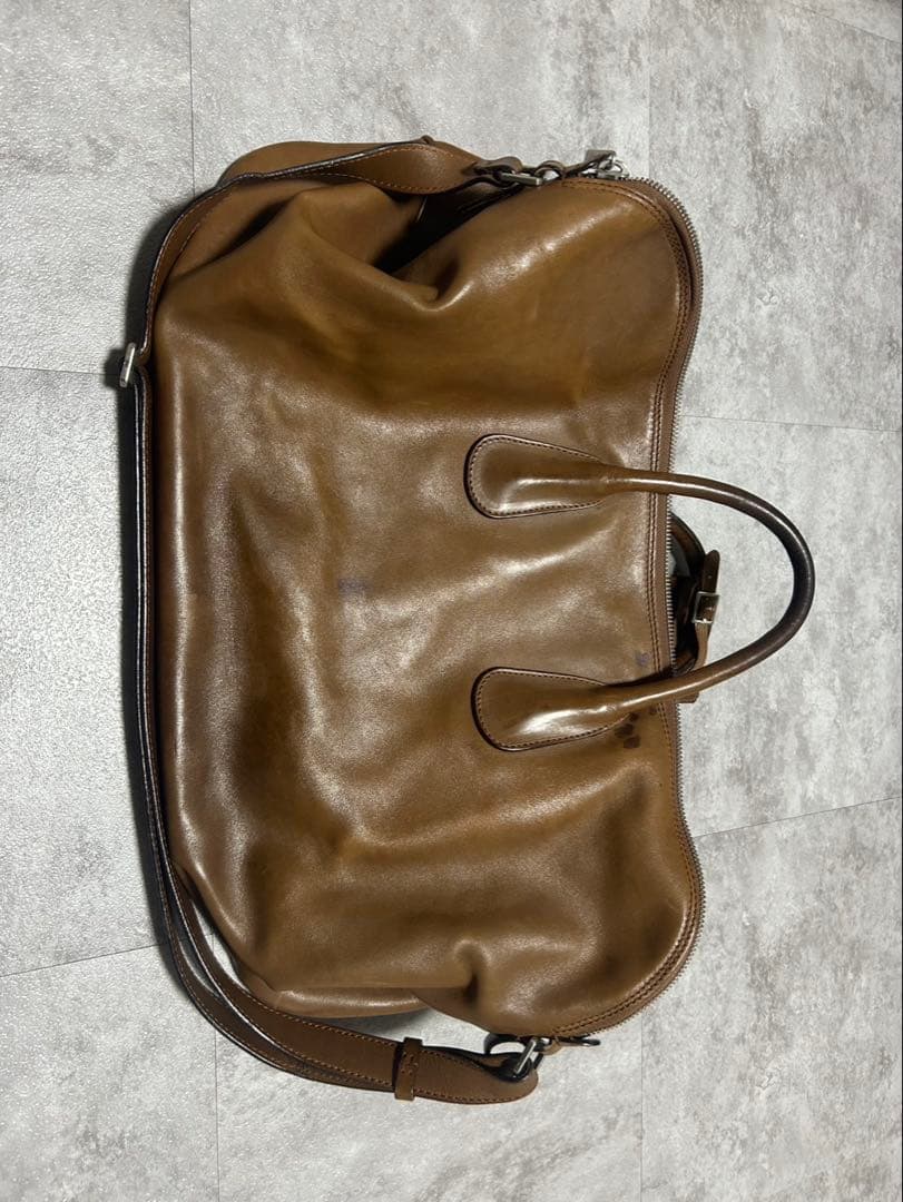 Valextra ブラウン レザートートバッグ