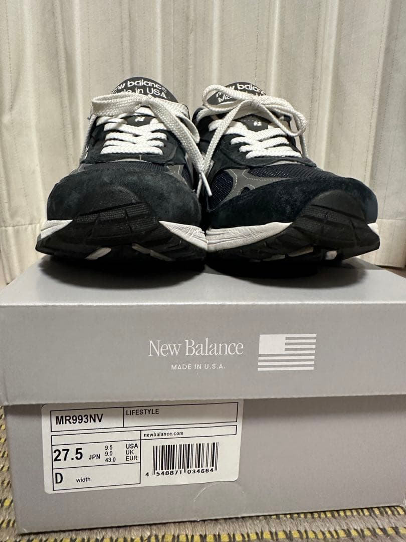 ニューバランス　MR993NV 27.5㎝ Dワイズ　ネイビー
